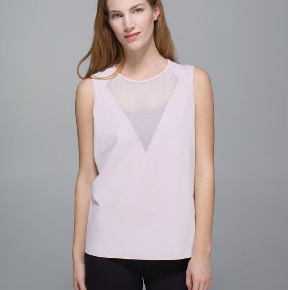 Lululemon Plank Tank Luxteme Neutral Blush size 12